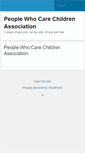 Mobile Screenshot of peoplewhocarechildrenassociation.org